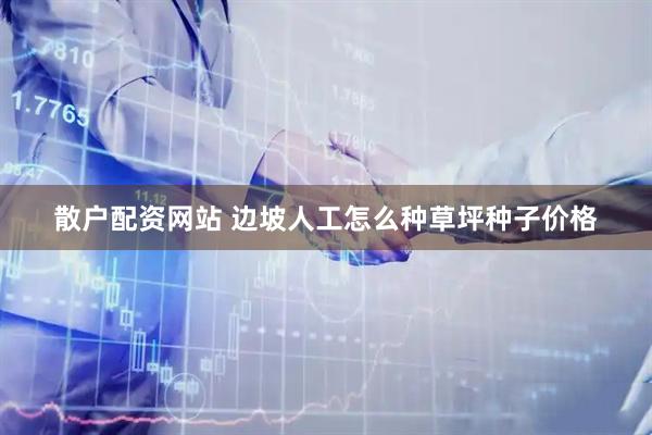 散户配资网站 边坡人工怎么种草坪种子价格